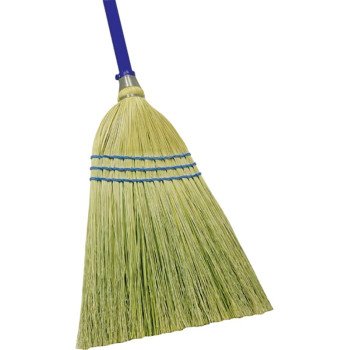 Quickie 900-6 Outdoor Broom, 12 in Sweep Face, Corn Fiber Bristle, Steel Handle