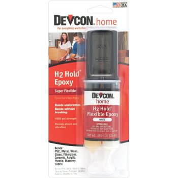 Devcon 22445 Epoxy, 0.84 fl-oz Syringe, Liquid, Amber, Shock, Vibration Resist