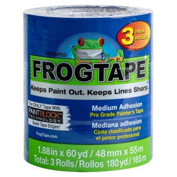 FrogTape 104957 Painter's Tape, 60 yd L, 1.88 in W, Blue