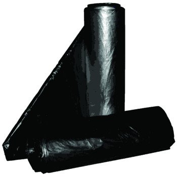 ALUF Plastics PG6 Series PG6-5851 Can Liner, 50 to 55 gal, Repro Blend, Black