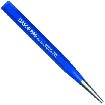 Dasco Pro 564-0 Solid Punch, 1/8 in Tip, 5 in L, HCS