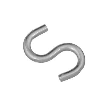 National Hardware N121-715 S-Hook, 2-1/2 in, 140 lb Working Load, 0.9 in Dia Wire, Steel, Zinc, 0.57 in Opening Size