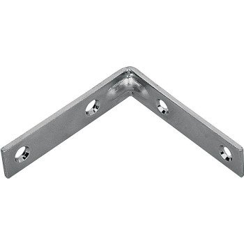 ProSource CB-B03-C4PS Corner Brace, 3 in L, 3 in W, 3/4 in H, Steel, Zinc-Plated, 2.6 mm Thick Material