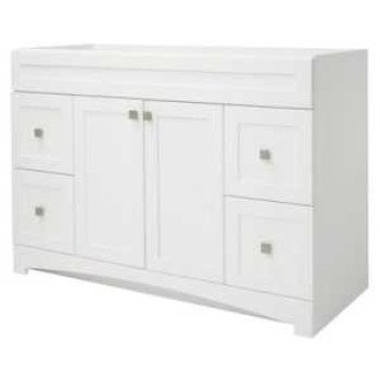 Foremost Monterrey Series MXWV4821 Vanity, Flat White, 4-Drawer