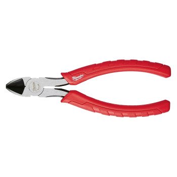 Milwaukee 48-22-6106 Diagonal Cutting Plier, 6 in OAL, 11/32 in Cutting Capacity, 29/32 in Jaw Opening, Red Handle