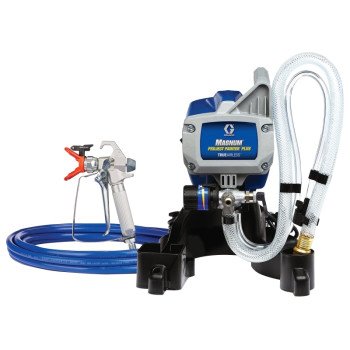 Graco 257025 Airless Paint Sprayer, 3/8 hp, 25 ft L Hose, 0.015 in Tip, 0.24 gpm, 2800 psi, Piston Pump, 0.24 gpm