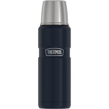 Thermos Stainless King SK2000MDB4 Beverage Bottle, 16 oz Capacity, Stainless Steel, Midnight Blue