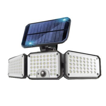 Bell+Howell Bionic 8523 Solar Flood Light with Motion Sensor, 120 -Lamp, Integrated LED Lamp, Daylight Light, 500