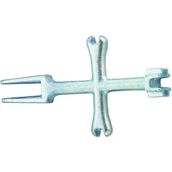 ProSource T148-3L Plug Wrench, 6 in L, Iron, Zinc Plated