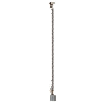 Plumb Pak EZ Series PP23857 Toilet Supply Tube, 1/2 in Inlet, Flare Inlet, 7/8 in Outlet, Ballcock Outlet, 20 in L