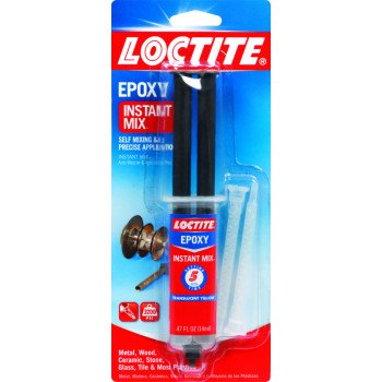 Loctite 1365868 Epoxy Syringe, Clear, Liquid, 0.47 oz Syringe