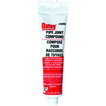 Oatey 48005 Pipe Joint Compound, 1 oz Tube, Liquid, Gray