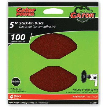 5IN 100GRIT PSA DISC 4PK