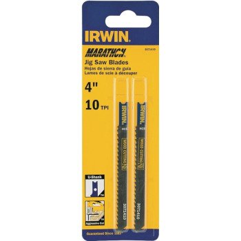 Irwin 3071410 Jig Saw Blade, 4 in L, 10 TPI