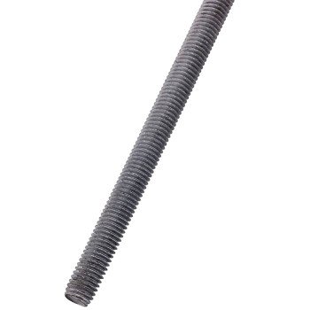 National Hardware N825-007 Threaded Rod, 36 in L, A Grade, Steel, Galvanized, UNC Coarse Thread