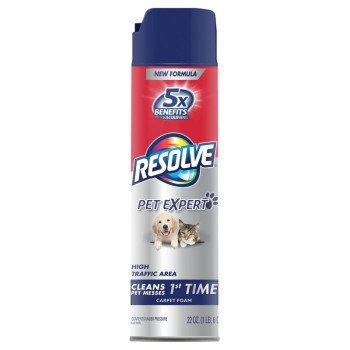 Resolve 1920083262 Carpet Cleaner, 623 g Can, Foam, Characteristic, White