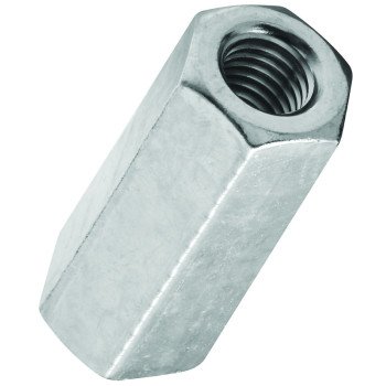 National Hardware 4003BC Series N182-683 Coupler, UNC Coarse Thread, 3/8-16 Thread, Steel, Zinc