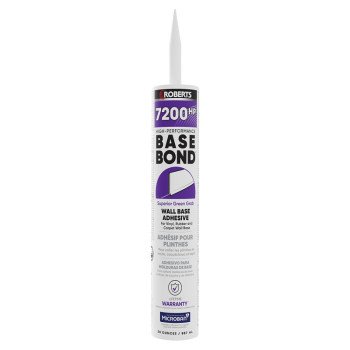 Roberts 7200-HP30 Wall Base Adhesive, Tan, 30 oz Tube