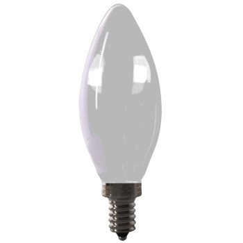 Feit Electric BPCTF40950CAFIL/2 LED Light Bulb, Decorative, 40 W Equivalent, Candelabra Lamp Base, Dimmable, Frosted