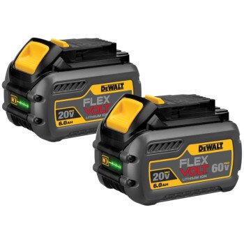 DCB606-2 BATTERY20/60V 6AH 2PK