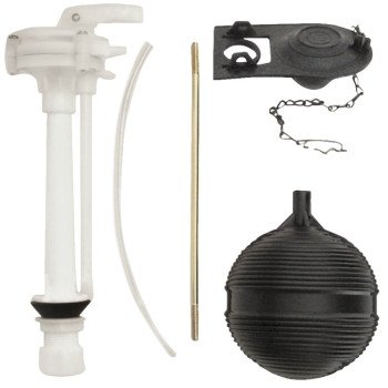 ProSource 24451-3L Economy Toilet Tank Repair Kit, 1 Set-Piece, Black/White