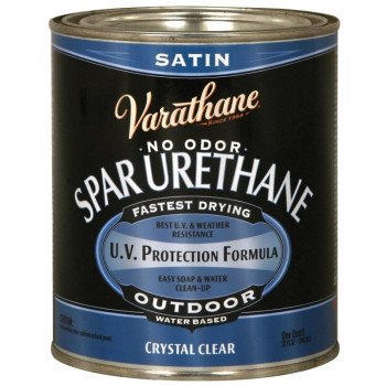 Rust-Oleum 250241H Urethane Paint, Liquid, Crystal Clear, 1 qt, Can