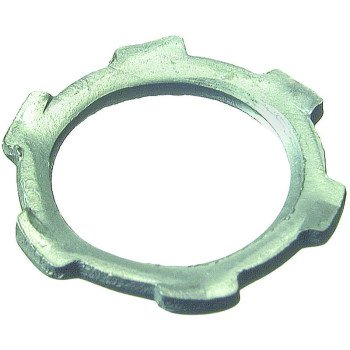 Halex 26192 Conduit Locknut, 3/4 in, Steel, Zinc