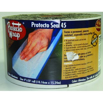 Protecto Wrap Protecto Seal 45 805202SW Membrane Flashing, 50 ft L, 2 in W, Polyethylene, Self-Adhesive