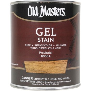 Old Masters 80504 Gel Stain, Provincial, Liquid, 1 qt, Can