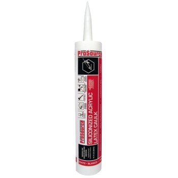 ProSource 78502CA Acrylic Sealant Caulk, White, 10.1 oz Cartridge