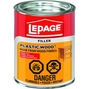 LePage 1819159 Wood Filler, Paste, Acetone, Light Tan, 946 mL Tin