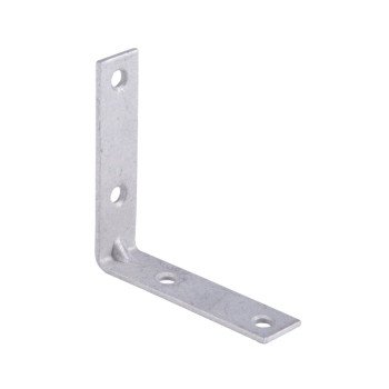 ProSource CB-G025-C4PS Corner Brace, 2-1/2 in L, 2-1/2 in W, 5/8 in H, Galvanized Steel, Galvanized, 2 mm Thick Material