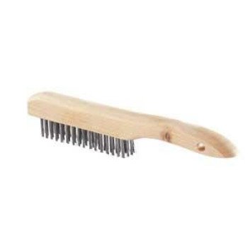 Richard 03251 Wire Brush, 1 in W Brush, Carbon Steel Bristle, 5 in L Handle