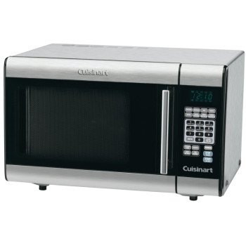 Cuisinart CMW-70C Compact Microwave Oven, 0.7 cu-ft Capacity, 700 W, 2 Cooking Stages, Glass/Metal, Black