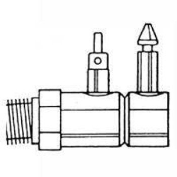 US Hardware M-016C Fuel Line Fitting, Brass