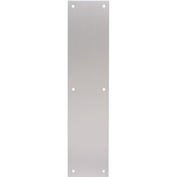 Schlage C8200PA28 3.5X1 Push Plate, Aluminum, Anodized, 15 in L, 3-1/2 in W