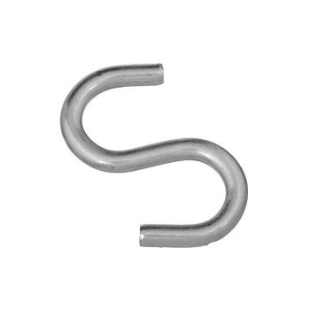 National Hardware N121-756 S-Hook, 3 in, 120 lb Working Load, 0.312 in Dia Wire, Steel, Zinc