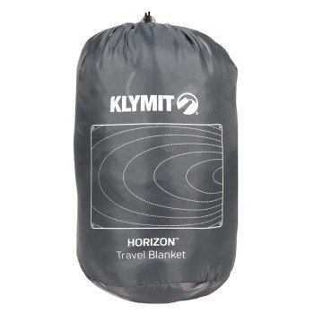 Klymit 13HTGY01C Travel Blanket, 80 in L, 58 in W, Polyester/Synthetic, Gray