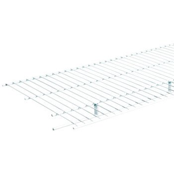 ClosetMaid 37305 Wire Shelf, 100 lb, 1-Level, 16 in L, 144 in W, Steel, White