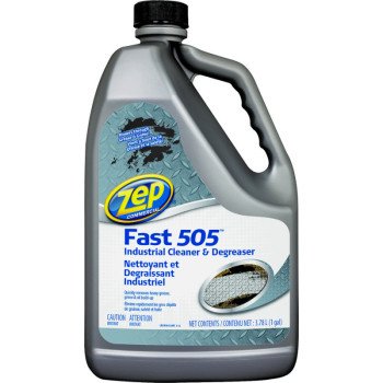 Zep CN505128 Cleaner and Degreaser, 128 oz, Liquid, Lemon, Light Yellow