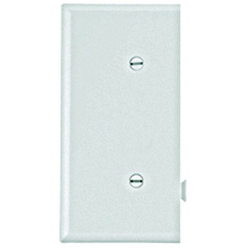 Eaton Cooper Wiring STE14W Wallplate, 2-9/16 in L, 4.84 in W, 1 -Gang, Polycarbonate, White, High-Gloss