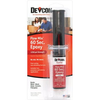 Devcon 21445 Epoxy Adhesive, Clear, Liquid, 0.47 oz, Syringe