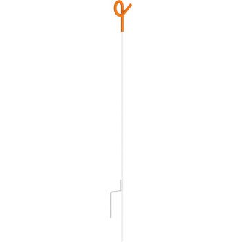 Gallagher G64219 Standard Pigtail Post, 42 in H, Plastic/Steel, Orange/White