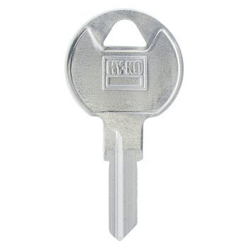 Hy-Ko 11010TM9 Key Blank, Brass, Nickel-Plated, For: Trimark TM9 Locks