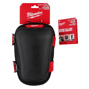 Milwaukee 48-73-6010 Hard Cap Gel Knee Pad, One-Size, Foam Cap, Foam Pad, Strap Closure