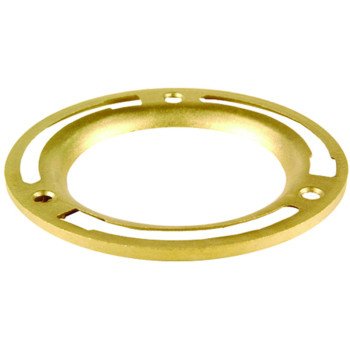 Oatey 43551 Replacement Closet Flange Ring, 4 in Connection, Brass, For: 4 in Closet Flanges