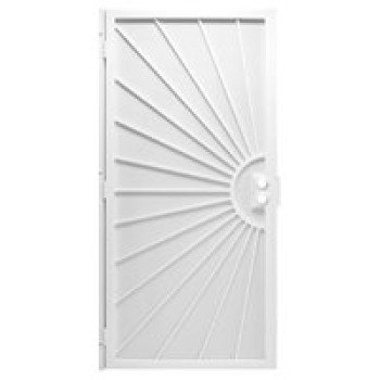 Precision Del Sol Series 3833WH3068 Door Screen, 80 in L, 36 in W, Steel, White