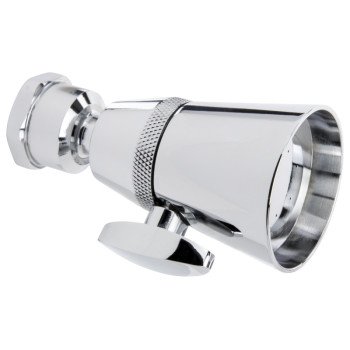 Plumb Pak K705CP Shower Head with Adjustable Spray, Round, 1.8 gpm, Polished Chrome, 1.6 in Dia