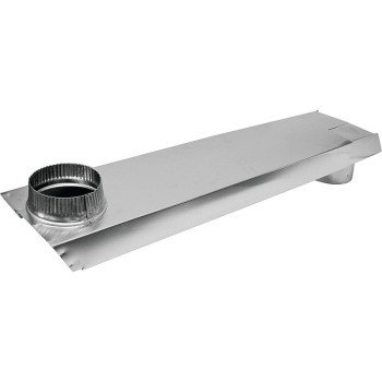 Lambro 3006 Dryer Vent Duct, 2 in W, 6 in H, 90 deg Angle, Aluminum