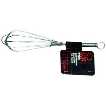 Chef Craft 26710 Compact Whisk, 8 in OAL, Stainless Steel, Stainless Steel Handle